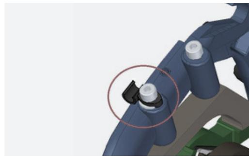 ORBEA GAIN D30 - CABLE ROUTING ON THE BASE - 3