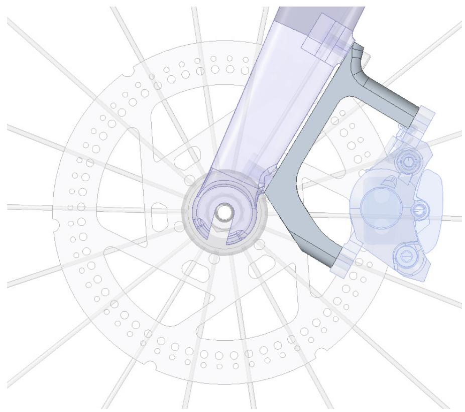 ORBEA GAIN D30 - FLAT MOUNT-POST MOUNT / REAR DISC INSTALLATION - 1