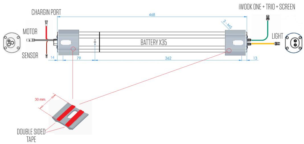 ORBEA GAIN D30 - GUIDE PLACEMENT IN THE BATTERY - 1