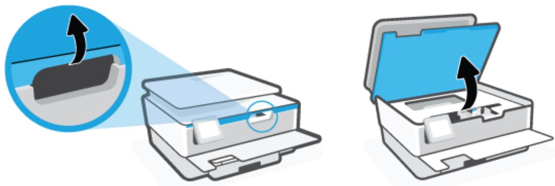 HP OFFICEJET PRO 8015E - Pour éliminer un bourrage papier au niveau de la zone d'impression - 2