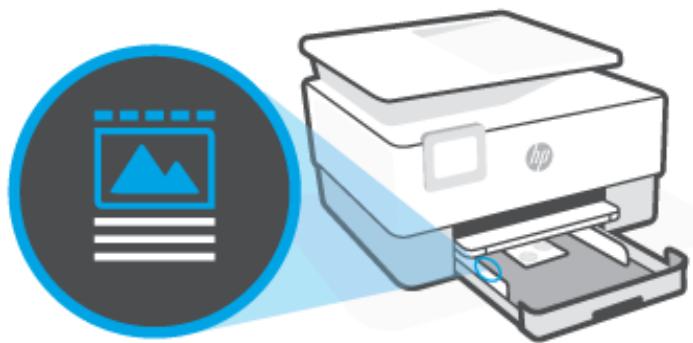 HP OFFICEJET PRO 8015E - Pour charger des cartes et du papier photo - 5