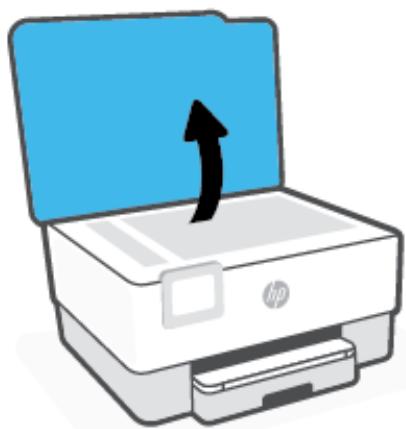 HP OFFICEJET PRO 8015E - Pour charger un original sur la vitre du scanner - 1