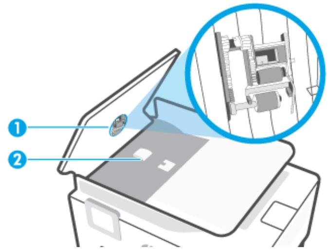 HP OFFICEJET PRO 8015E - Nettoyage du bac d'alimentation de documents - 2