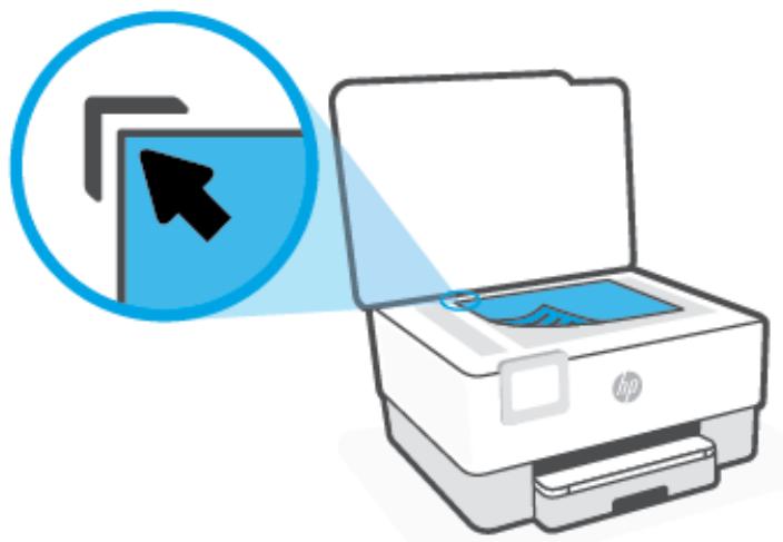 HP OFFICEJET PRO 8015E - Pour charger un original sur la vitre du scanner - 2