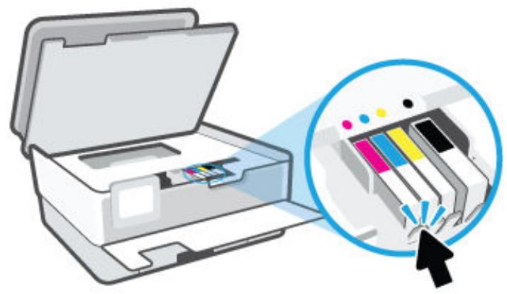 HP OFFICEJET PRO 8015E - Pour remplacer les cartouches - 4