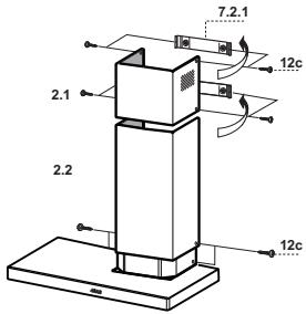FABER STILO SX - Lower exhaust Chimney - 1