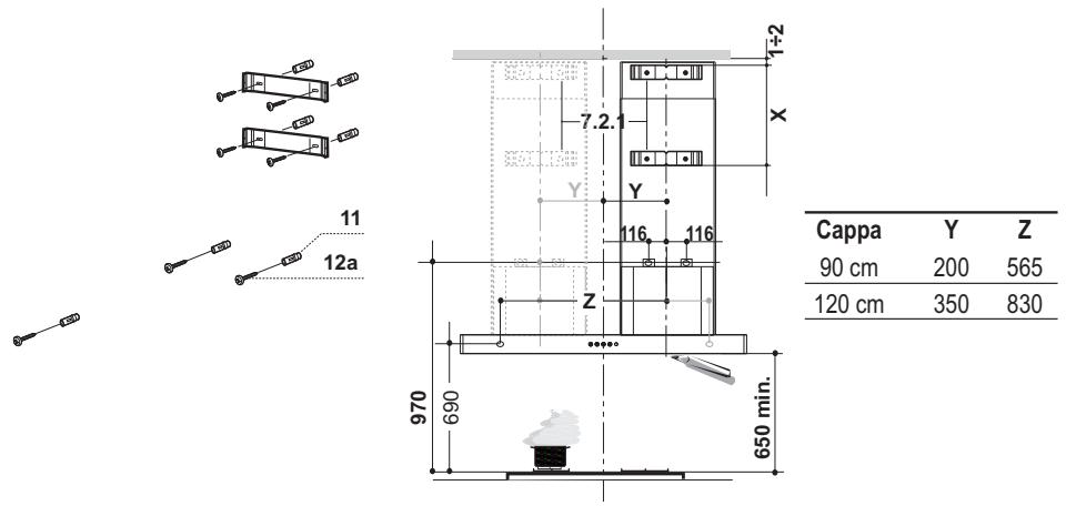 FABER STILO SX - Wall drilling and bracket fixing - 1