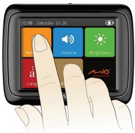 MIO M300 - Navigating on the screen - 1
