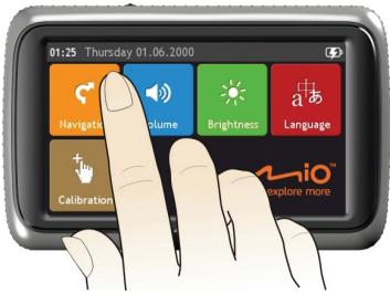 MIO M300 - Navigating on the screen - 2