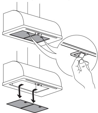 IKEA FULLSTANDIG 703.893.37 - Wartung des Fettfilters - 1