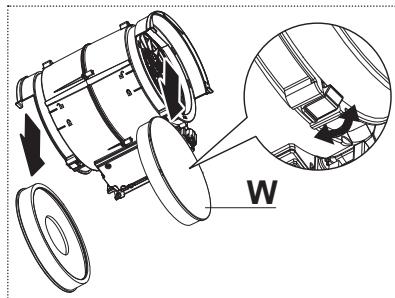 FRANKE FS VT 906 W XS - Sostituzione del filtro antidori - 3
