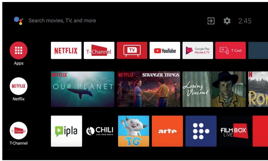 ESSENTIELB 43UHD-A6000  -  32HD-A6000 - Acceder au menu HOME - 1