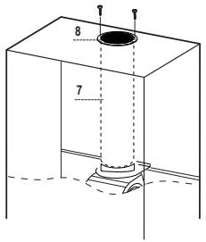 FABER CUBIA ISOLA GLOSS PLUS - AIR OUTLET IN A RECYCLING HOOD VERSION - 1