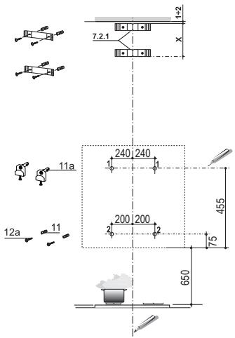 FABER VEIL TIBETAN - Perçage de la paroi et fixation des supports - 1