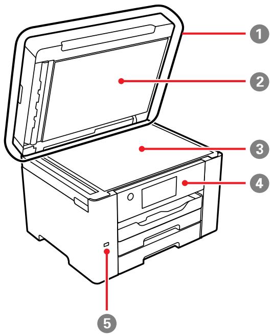 EPSON WF-7840 - Pièces du produit - intérieur - 1