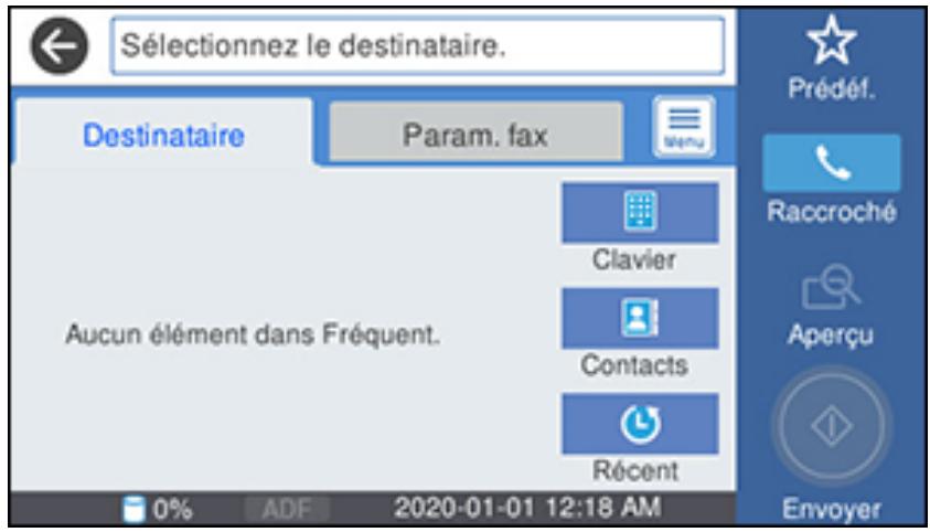EPSON WF-7840 - Réception d'une télécopie sur demande - 1