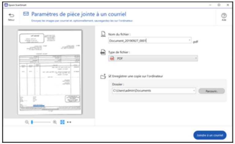 EPSON WF-7840 - Enregistrement d'une numérisation - 2