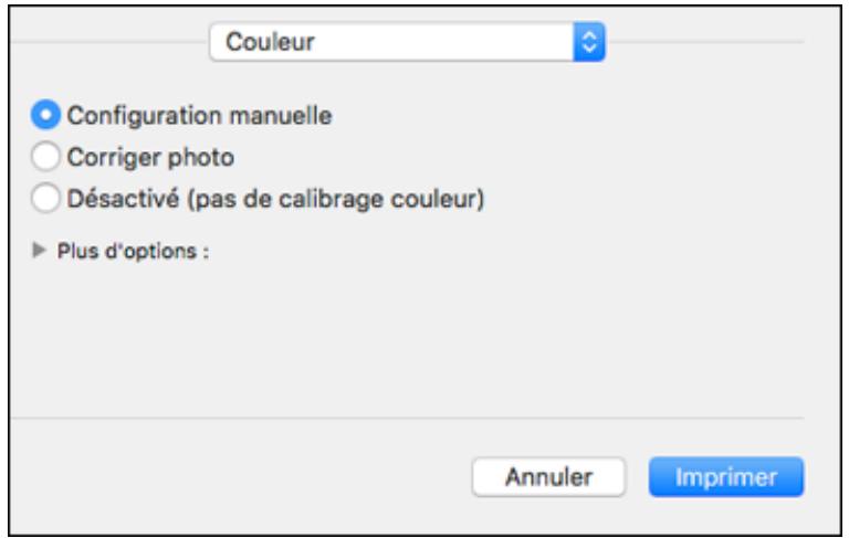 EPSON WF-7840 - Gestion des couleurs - mac - 2