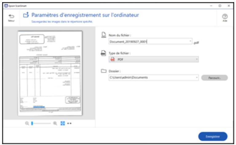 EPSON WF-7840 - Enregistrement d'une numérisation - 1
