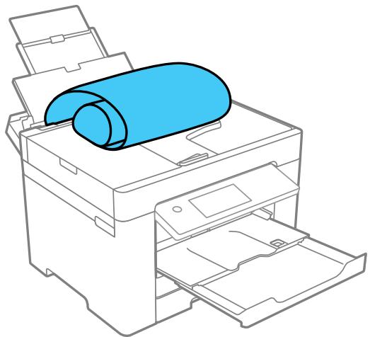 EPSON WF-7840 - Chargement du papier dans le bac et le plateau de papier (fente d'alimentation de papier arrêté) - 4