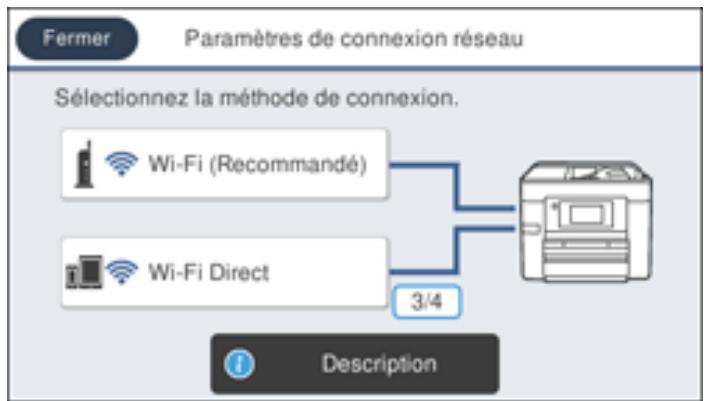 EPSON WF-7840 - Modification du nom du réseau et du mot de passe wi-fi direct - 1