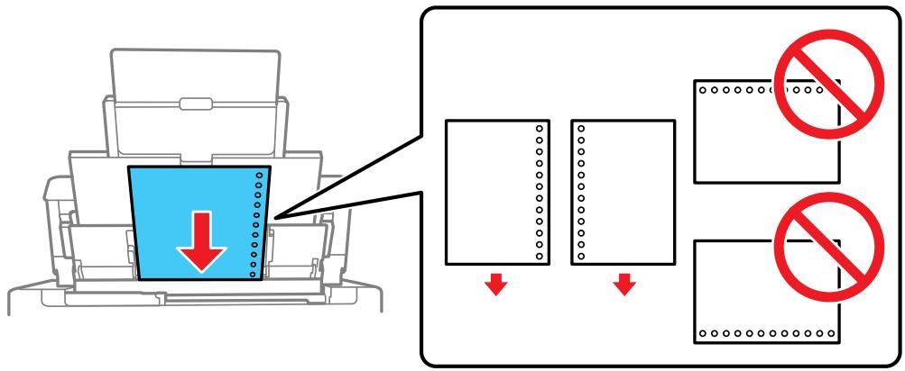 EPSON WF-7840 - Chargement du papier dans le bac et le plateau de papier (fente d'alimentation de papier arrêté) - 3