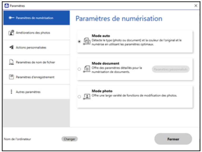 EPSON WF-7840 - Paramètres d'enregistrement - 1
