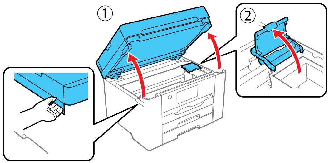 EPSON WF-7840 - Retrait et installation de cartouches d'encre - 1