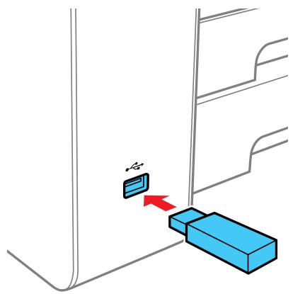 EPSON WF-7840 - Connexion d'un dispositif USB - 1