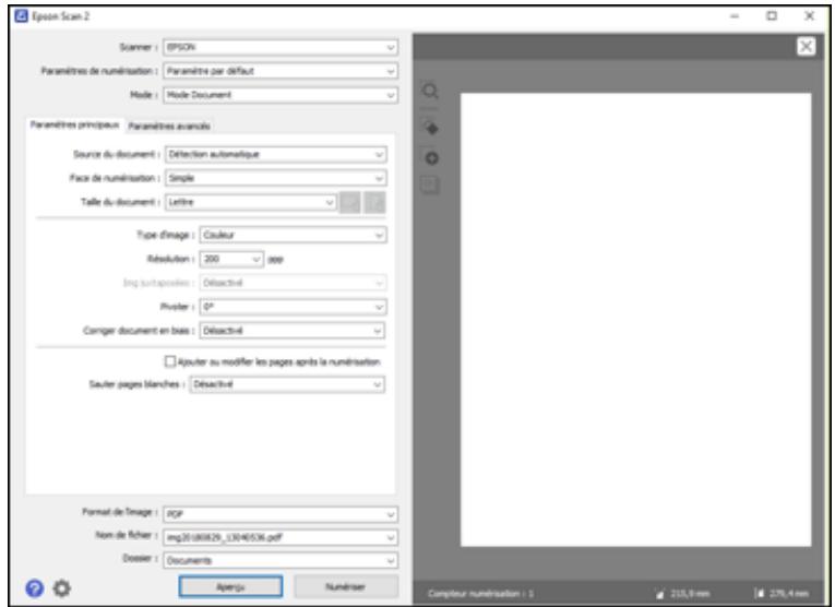 EPSON WF-7840 - Lancez epson scan 2. - 2
