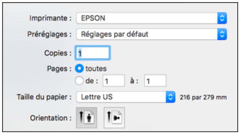 EPSON WF-7840 - Envoi de télécopies à l'aide de FAX utility - mac - 1