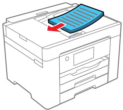 EPSON WF-7840 - Positionnement des originaux dans le chargeur automatique de documents - 3