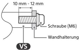 SONY KD49XH8096 - Vorbereitung für die Wandmontage - 1