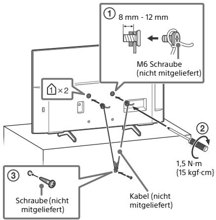 SONY KD49XH8096 - Verhinderung des Umkippens - 2