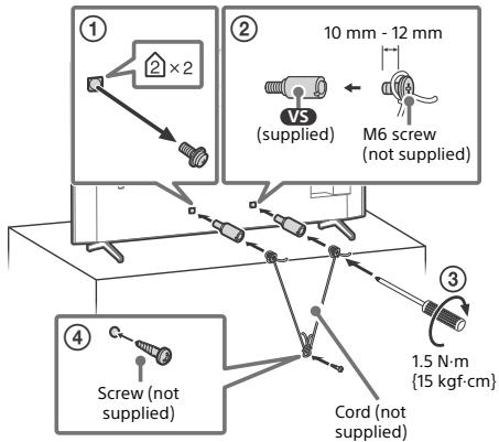 SONY KD49XH8096 - Topple prevention - 1