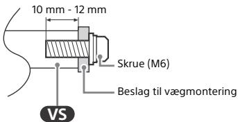 SONY KD49XH8096 - Forberedelse til vægmontering - 1