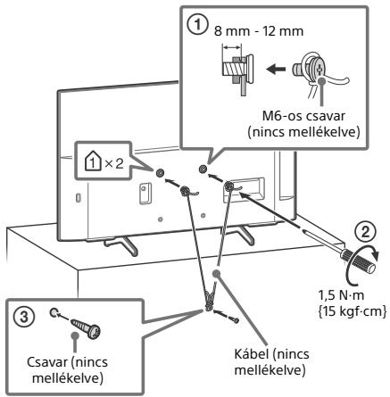 SONY KD49XH8096 - A felborulás megakadályozása - 2