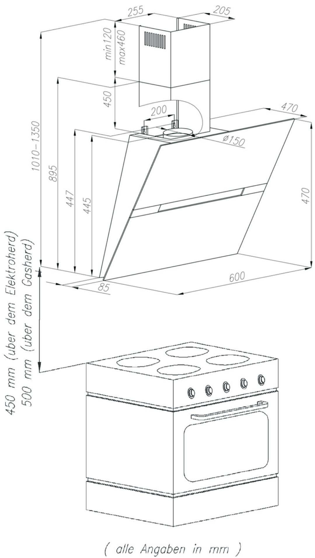 AMICA KH17158E - Einbauzeichnung KH 17128 E / KH 17158 - 1