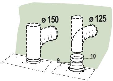 RANGEMASTER CHIMNEY HOOD - SORTIE DE L'AIR EN VERSION EVACUATION - 1