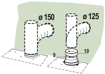 RANGEMASTER CHIMNEY HOOD - LUFTAUSTRITT BEI DER ABSAUGVERSION - 1