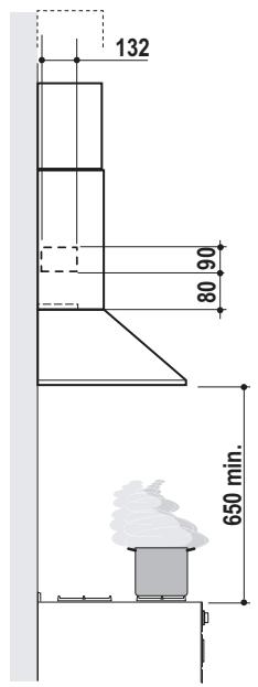 RANGEMASTER CHIMNEY HOOD - Buitenafmetingen - 2