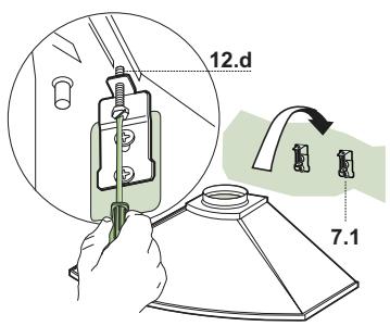 RANGEMASTER CHIMNEY HOOD - Bohren der Befestigungslöcher und Fixieren der Befestigungsbügel - 2