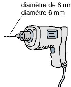 SILVERLINE DINA - Perçage des trous de montage : - 1