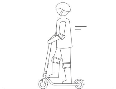 NINEBOT BY SEGWAY E22E 20KM/H - OSTRZEZENIE - 20