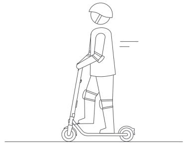 NINEBOT BY SEGWAY E22E 20KM/H - WARNING - 23