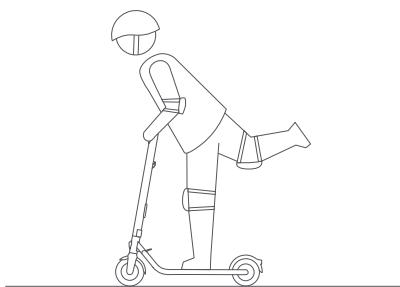 NINEBOT BY SEGWAY E22E 20KM/H - WARNING - 9