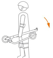 NINEBOT BY SEGWAY E22E 20KM/H - Piegatura e Trasporto - 3