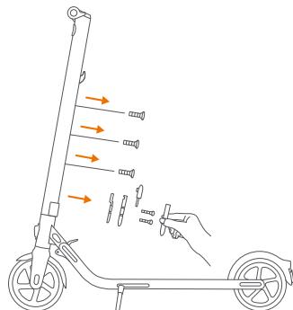 NINEBOT BY SEGWAY E22E 20KM/H - Instalar una seguda batería (optional) - 1