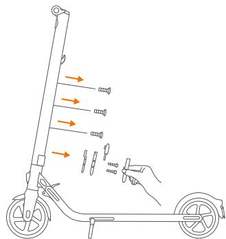 NINEBOT BY SEGWAY E22E 20KM/H - Installazione di un secondo pacco batteria (opzionale) - 1