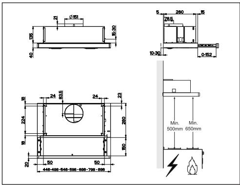 BEKO CTB6250B - Matmenys - 1